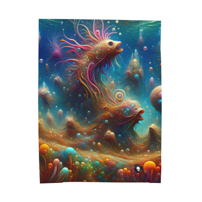 "Enchanting Aquatic Dreamscape" - The Alien Velveteen Plush Blanket