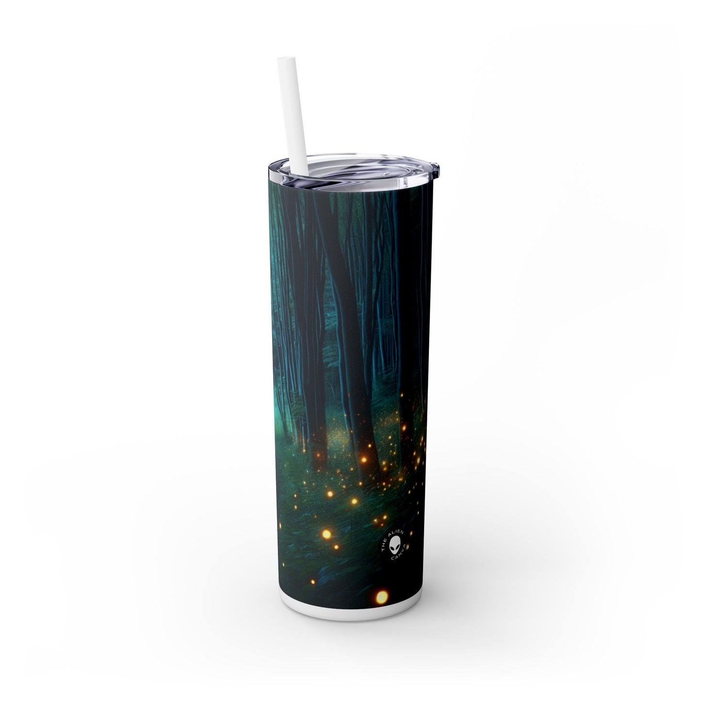 "Enchanted Vigil" - The Alien Maars® Skinny Tumbler with Straw 20oz