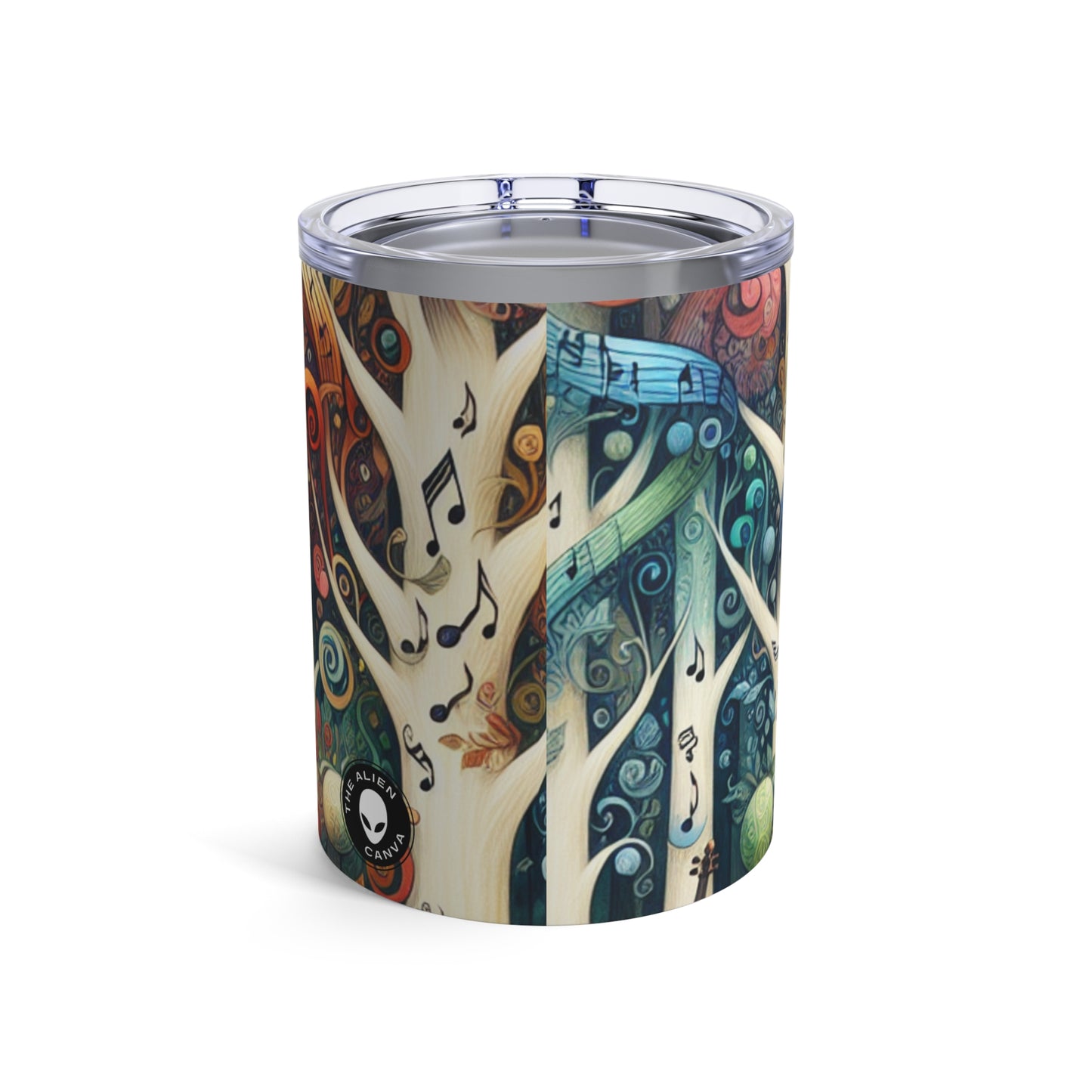 "Melodic Enchantment: The Instrumental Forest" - The Alien Tumbler 10oz