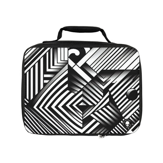 "Swirling Kaleidoscope: A Bold Op Art Vortex"- The Alien Lunch Bag Optical Art (Op Art)