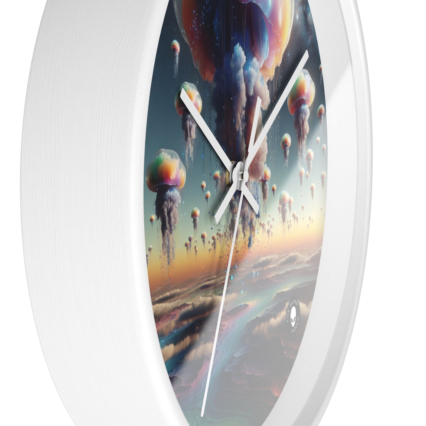 "Jellyfish Sky: A Surreal World" - The Alien Wall Clock