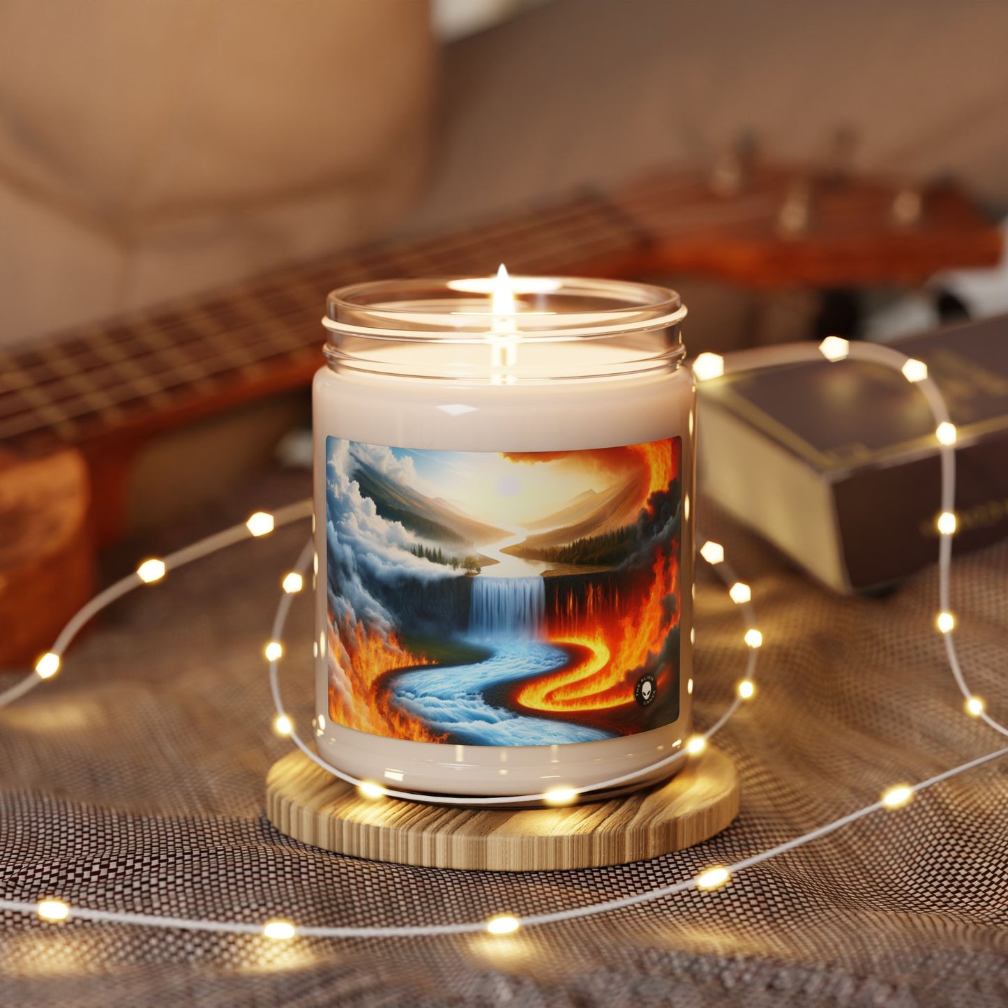 "Fusion of Elements: Harmony in Contrast" - The Alien Scented Soy Candle 9oz