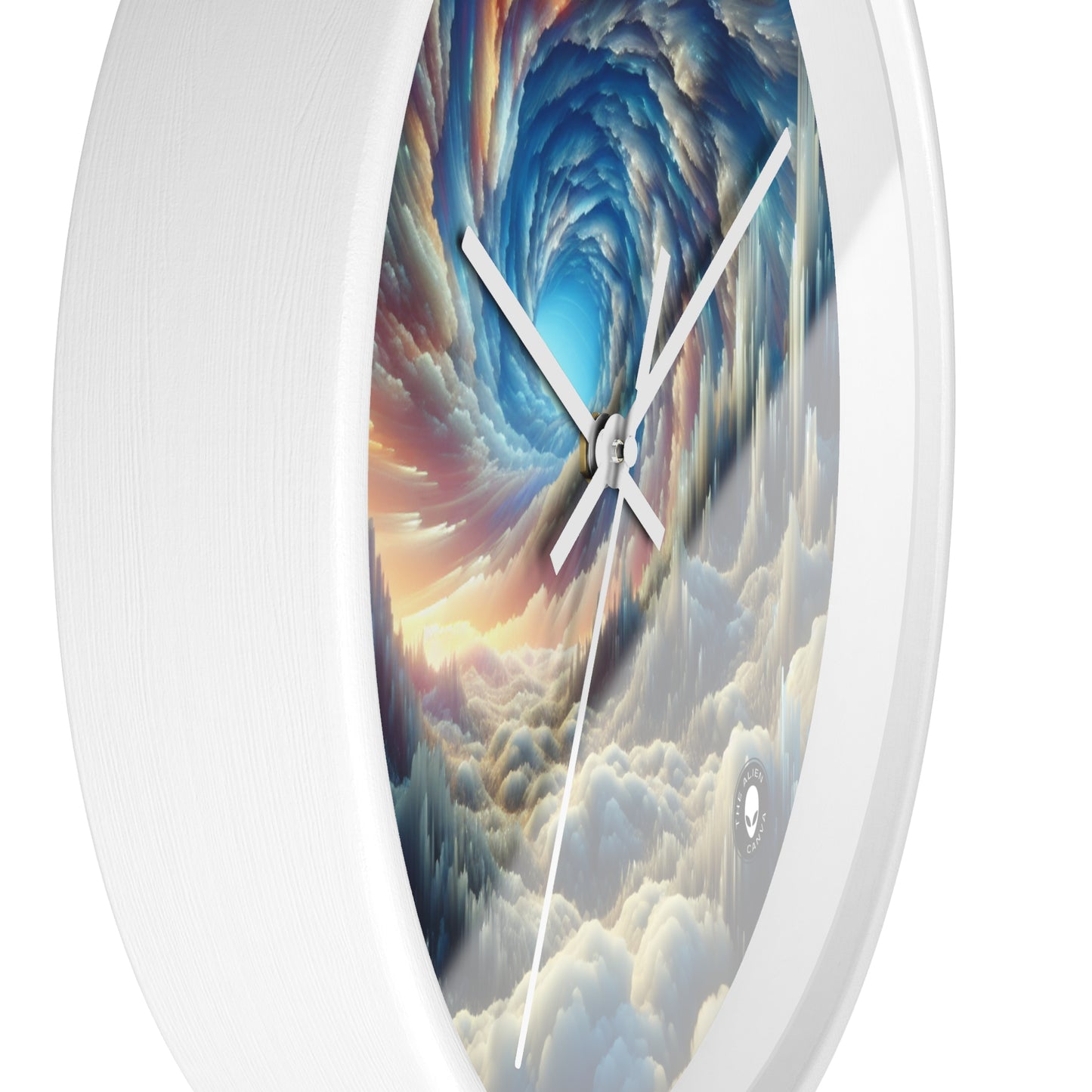 Crystal Peaks and Colorful Skies - The Alien Wall Clock