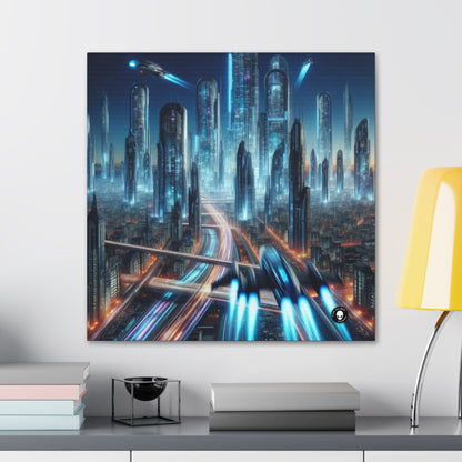 "Neon Skyline: paisajes urbanos del futuro" - The Alien Canva