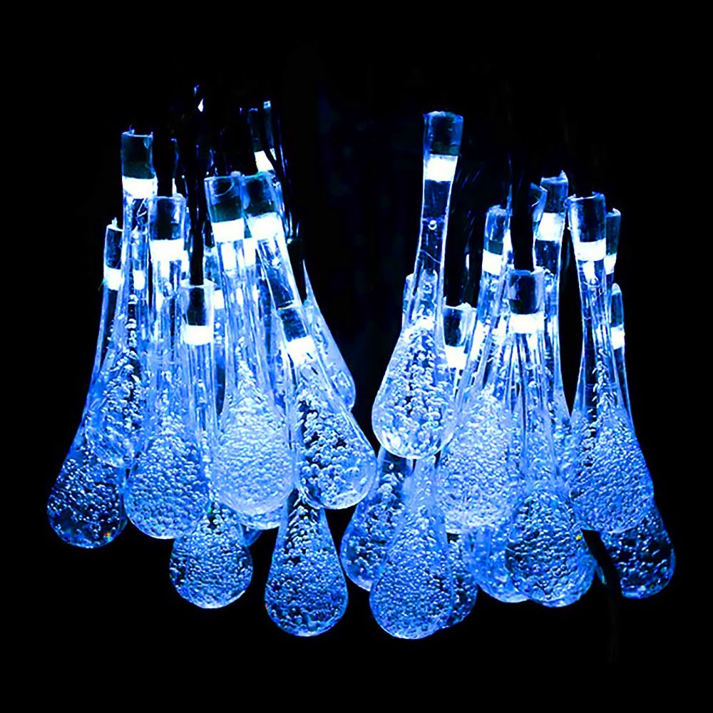 Lumières LED féeriques en forme de goutte d'eau