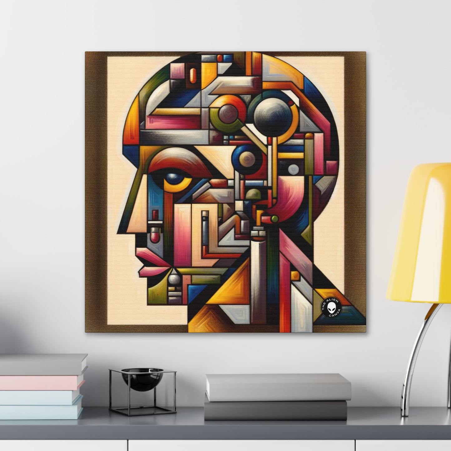 "My Cubist Reflection" - The Alien Canva Cubism