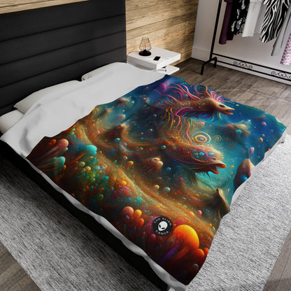 "Enchanting Aquatic Dreamscape" - The Alien Velveteen Plush Blanket