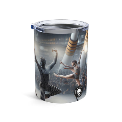 "Seasonal Elements: A Dynamic Performance Art Piece" - The Alien Tumbler 10oz Performance Art