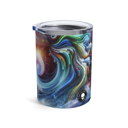 "Fluid Harmony: A Mesmerizing Video Symphony" - The Alien Tumbler 10oz Video Art