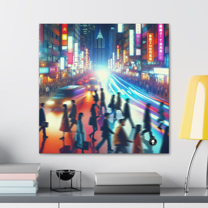 "Neon Night Street" - La Toile Alien