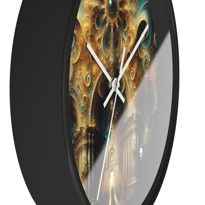 "Opulent Feasting: A Baroque Banquet" - The Alien Wall Clock Baroque