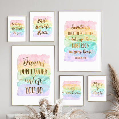 Peinture murale avec citation d'inspiration Vintage, toile d'art nordique, affiche