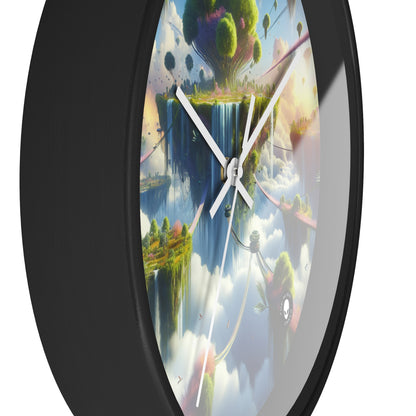 "Sky Islands: A Surreal Paradise" - The Alien Wall Clock