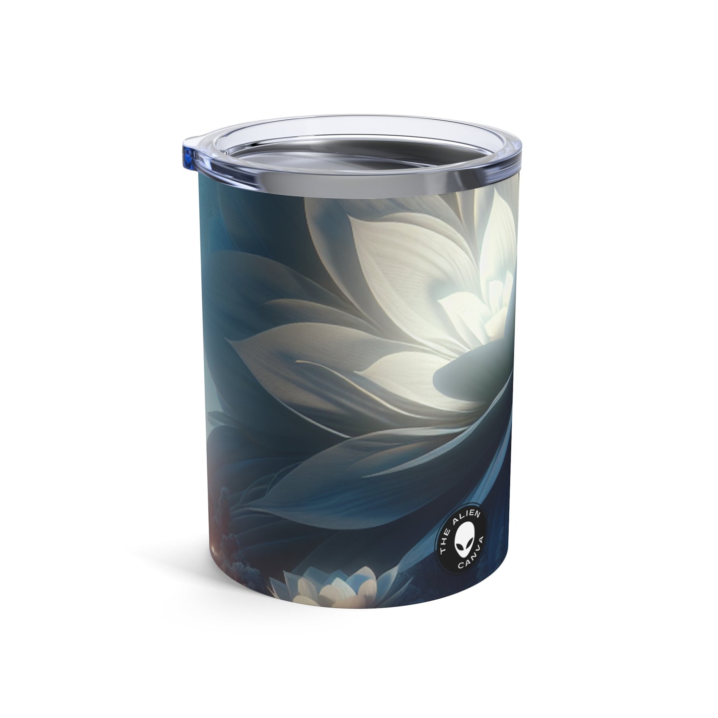 "Midnight Blooms: The Glow of Giant Flowers" - The Alien Tumbler 10oz