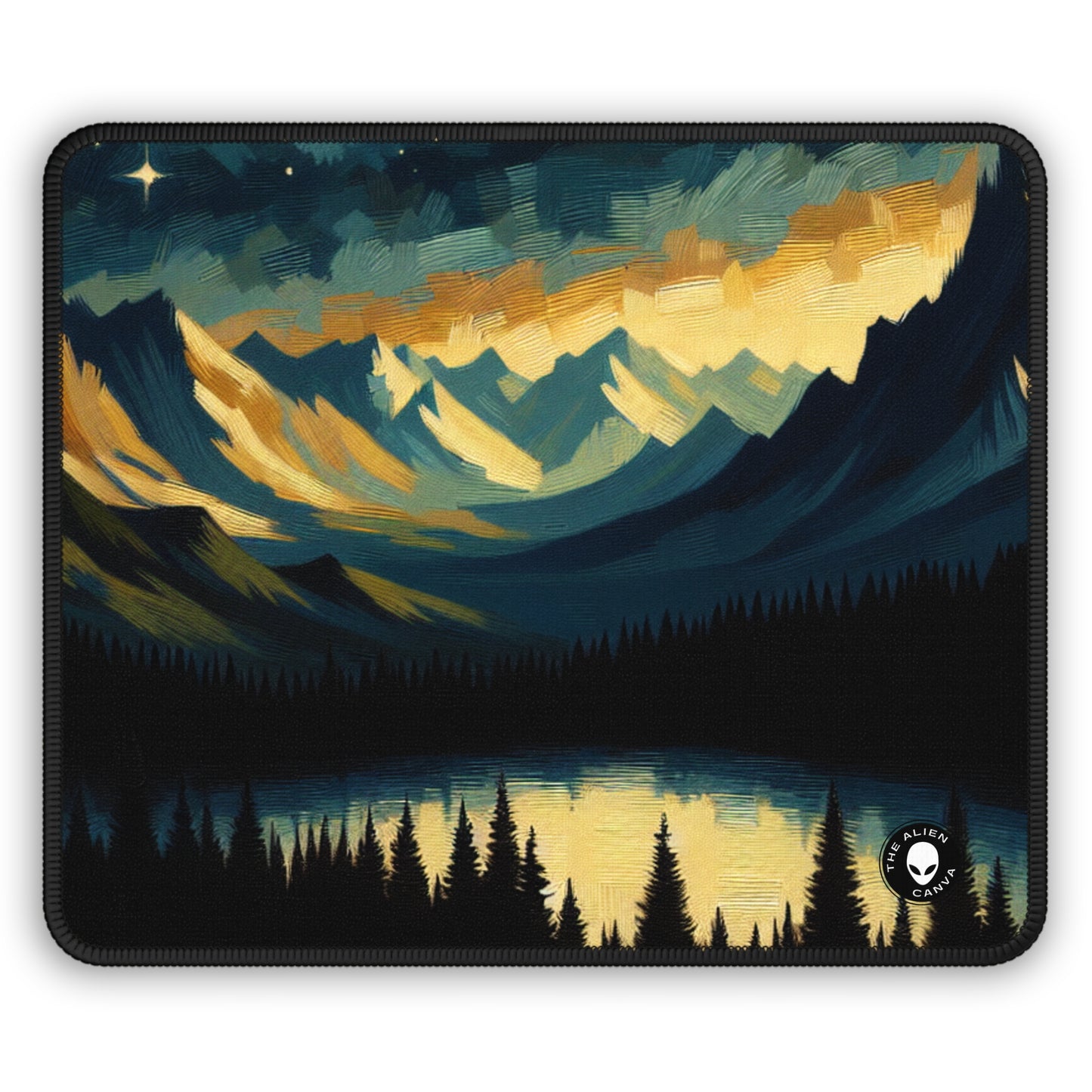 "Silent Sentinel of the Shadowed Woods" - The Alien Gaming Mouse Pad Tenebrism