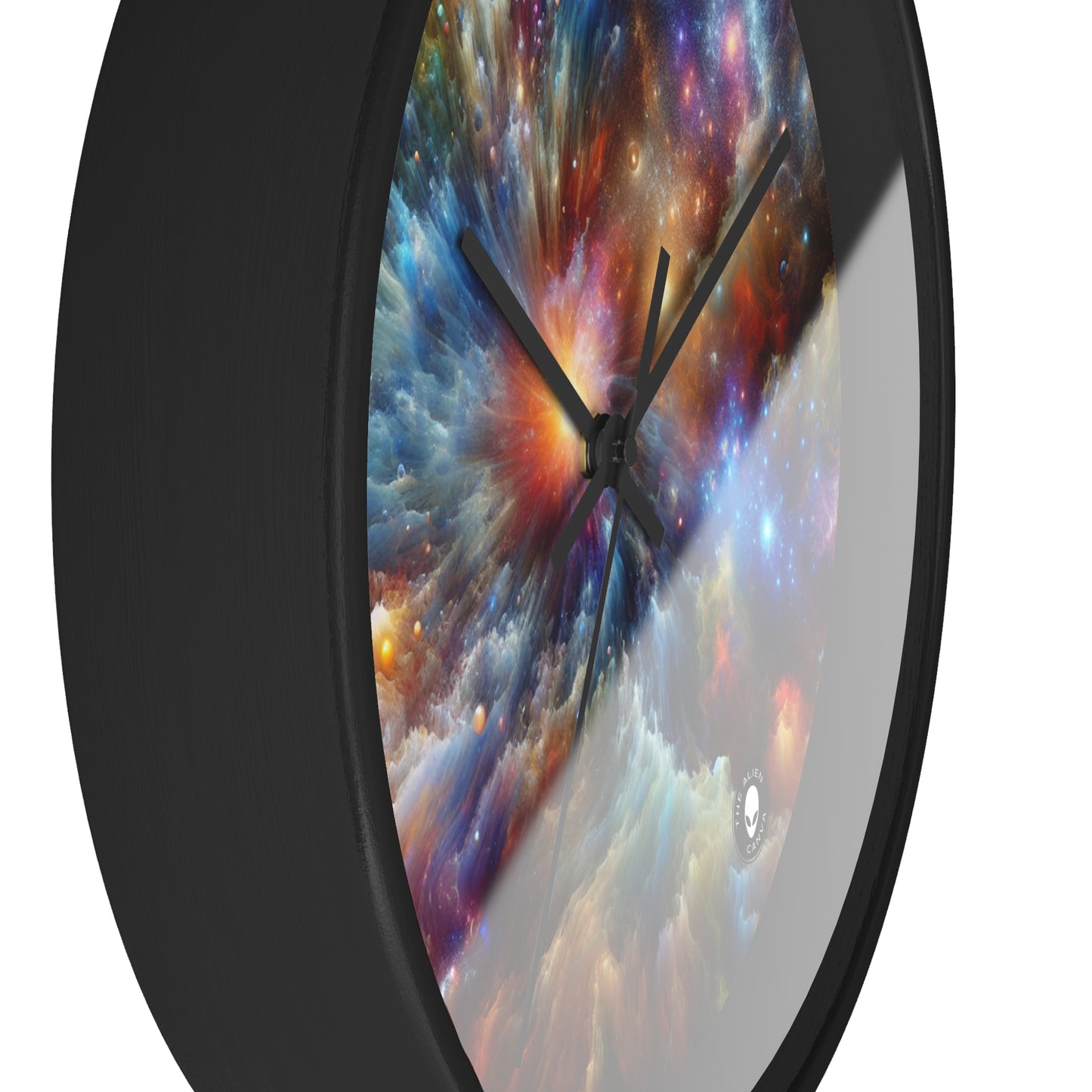 "Galactic Creation: A Kaleidoscope of Cosmic Wonder" - The Alien Wall Clock