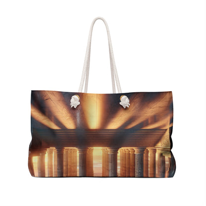 "Lueur chaleureuse du temple grec" - Le sac Alien Weekender Style néoclassicisme
