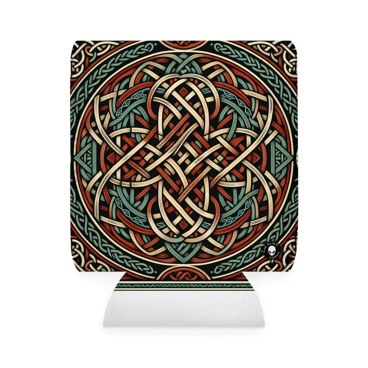 "Majestic Celtic Vision: A Mesmerizing Artwork Inspired by the Cliffs of Moher" - The Alien Can Cooler Sleeve Celtic Art