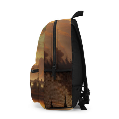 "Misty Morning: Serene Tonalism on a Tranquil Lake" - The Alien Backpack Tonalism