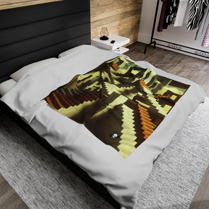 "The Stairway to Paradox" - The Alien Velveteen Plush Blanket