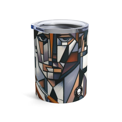 "Paisaje urbano cubista: vistas fragmentadas de la energía urbana" - The Alien Tumbler 10oz Cubism