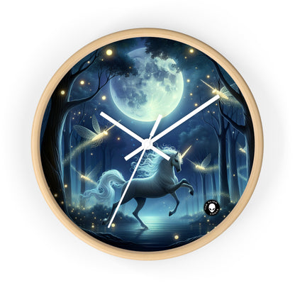 "Enchanted Moonlit Forest" - The Alien Wall Clock