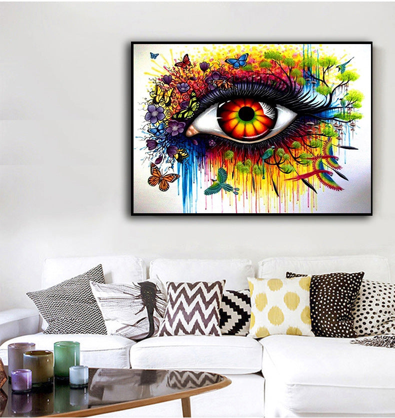 Cuadro Decorativo Ojo Fantasía Especial 70x 50 Cm