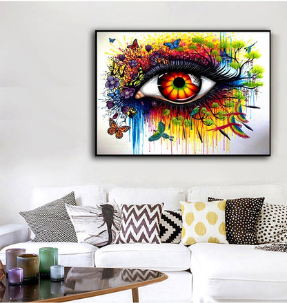 Cuadro Decorativo Ojo Fantasía Especial 70x 50 Cm