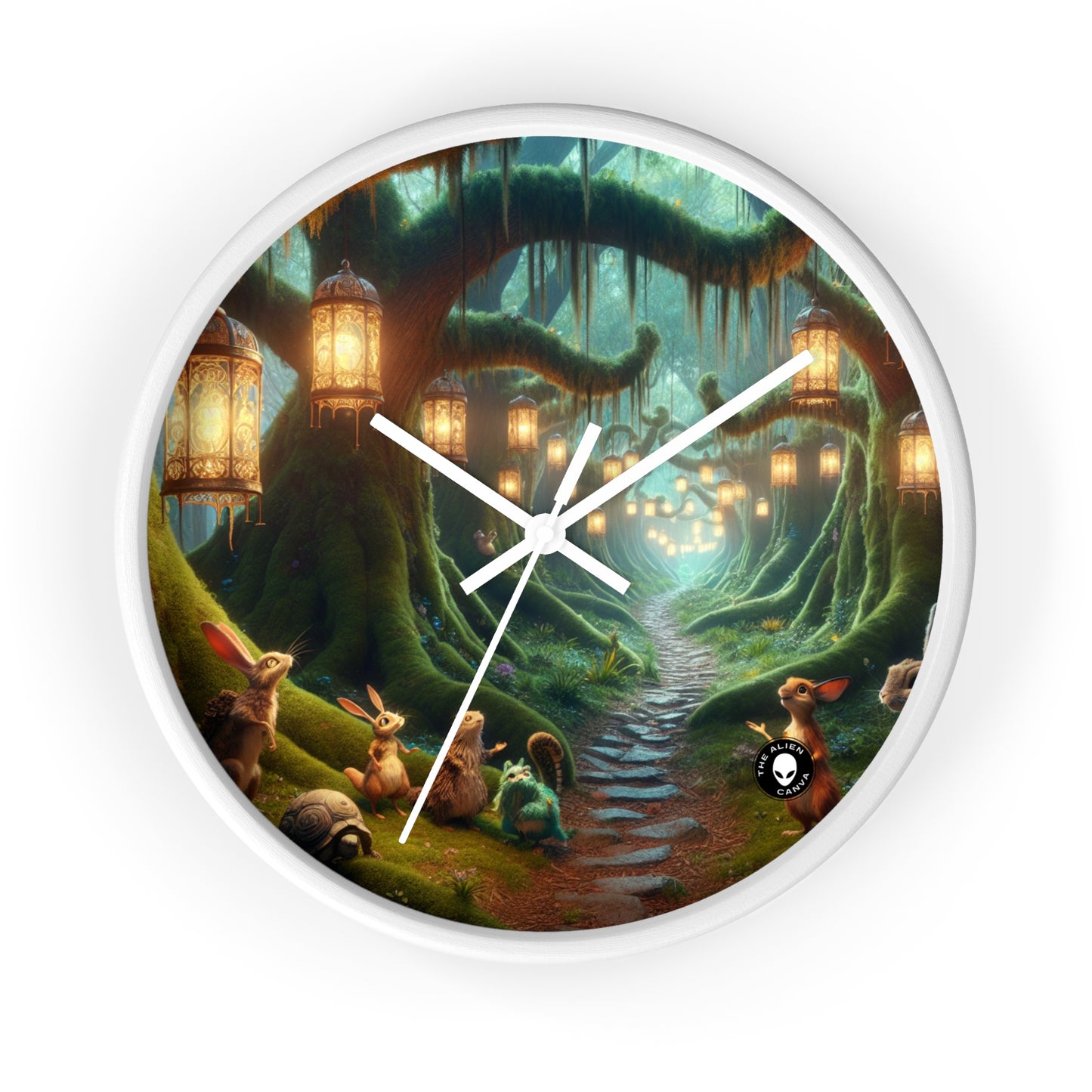 "Enchanted Forest Adventure" - The Alien Wall Clock