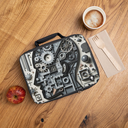 "Temporal Layers: Life's Journey Through Abstract Imagery"- The Alien Lunch Bag Conceptual Art