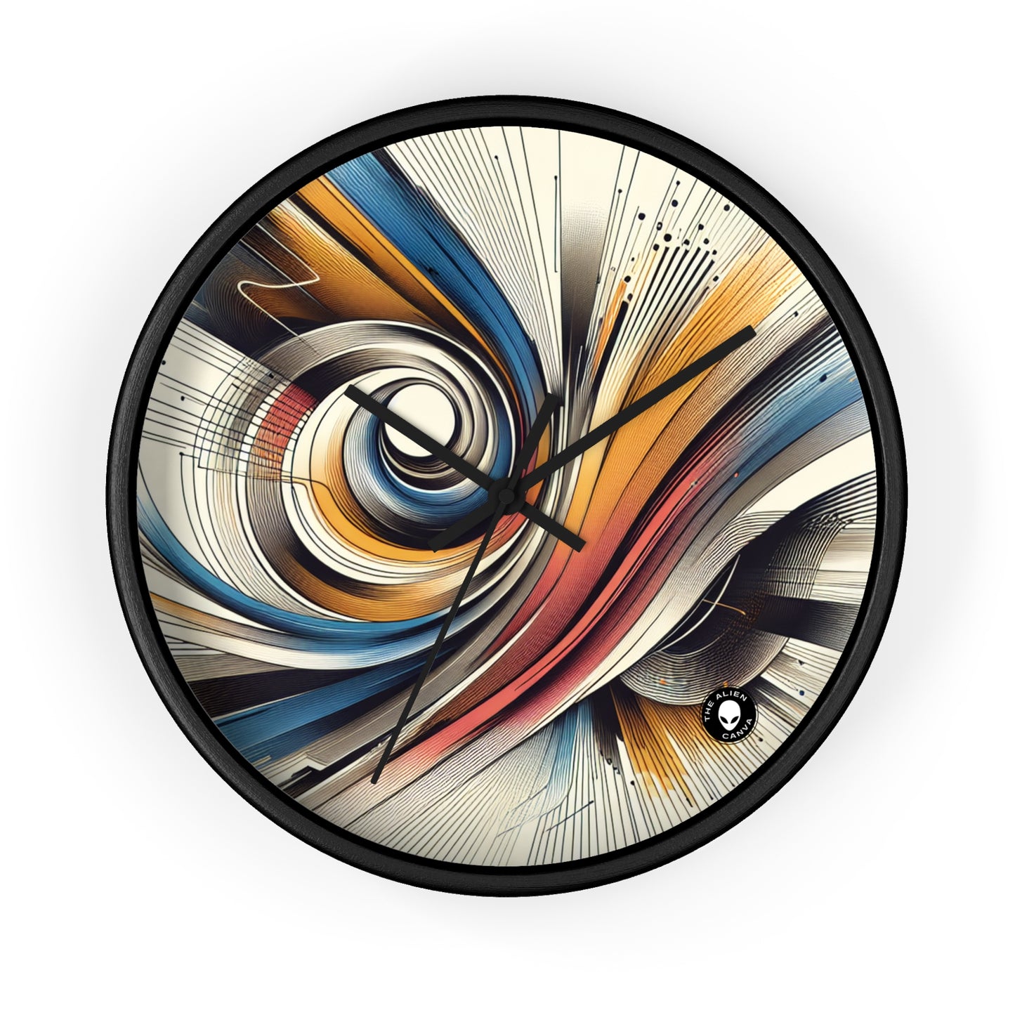 "Mechanical Harmony: A Kinetic Art Installation" - The Alien Wall Clock Kinetic Art