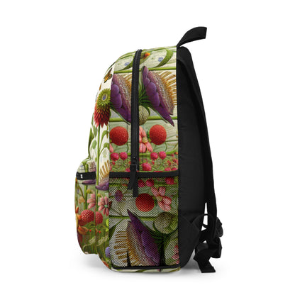 "Enchanted Garden: A Whimsical Scene" - The Alien Backpack