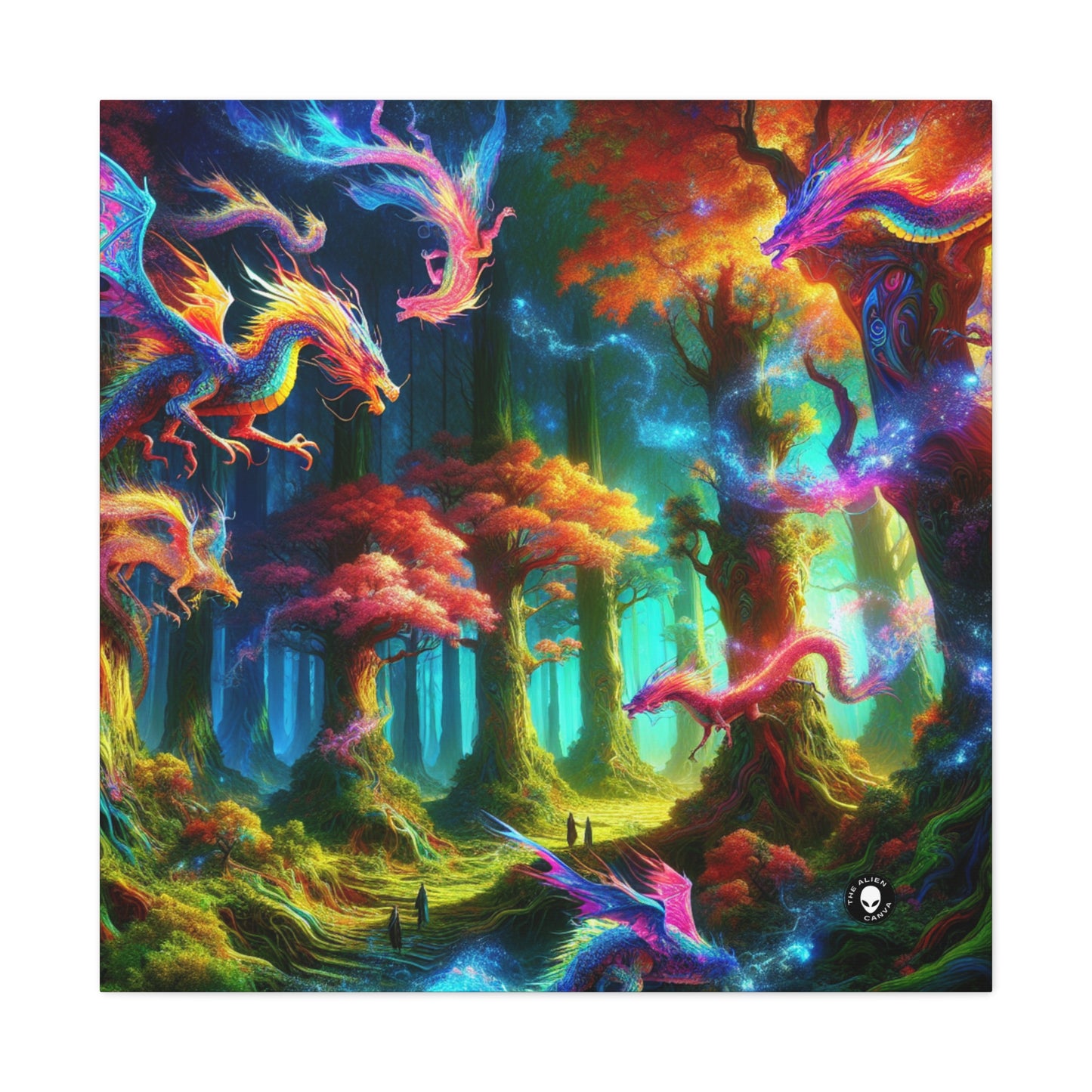 "El bosque arcoiris del dragón" - The Alien Canva