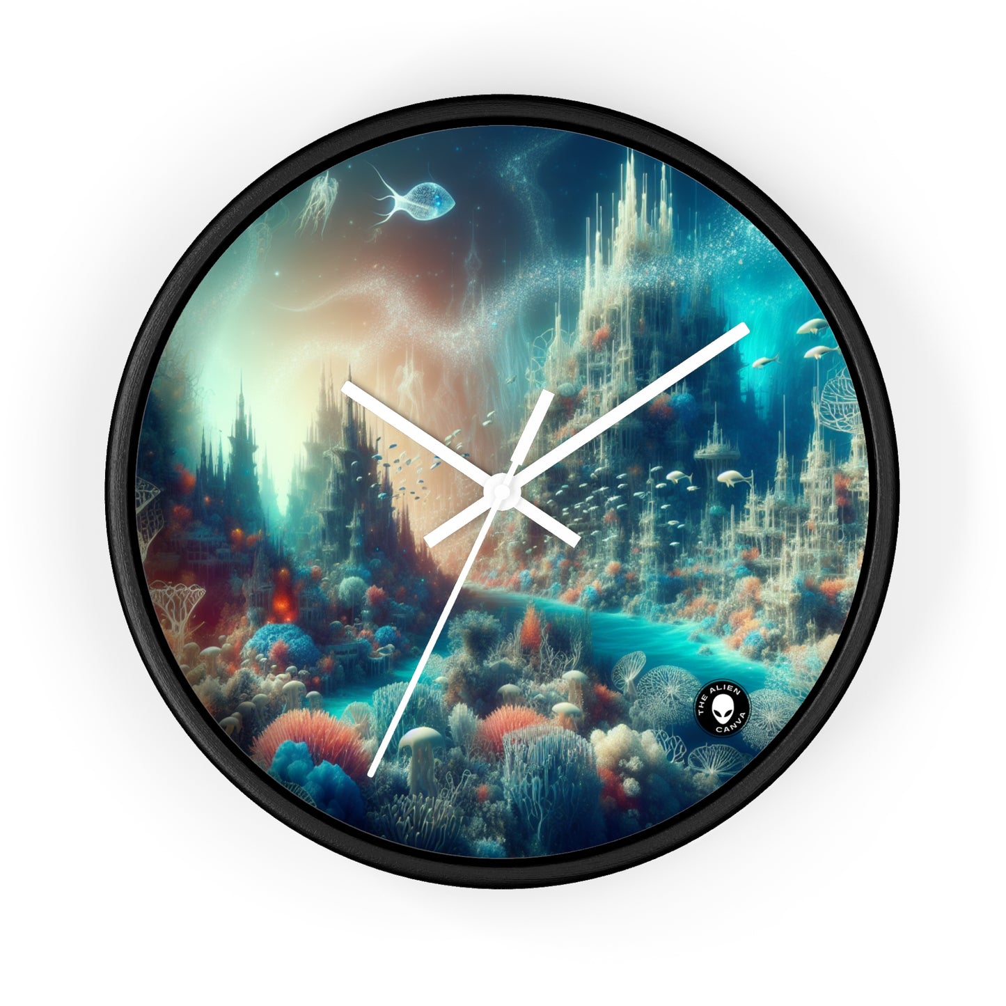 "Deep Sea Dreamscape" - The Alien Wall Clock