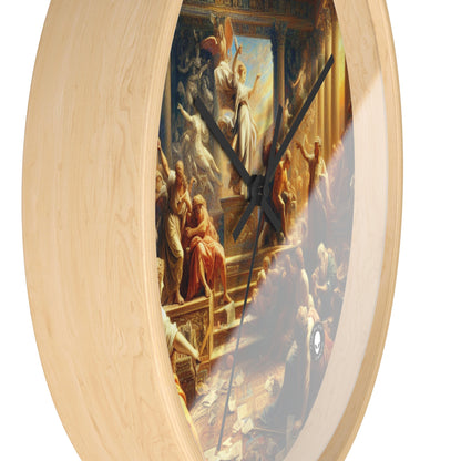 "Modern Renaissance: Leaders of Today" - The Alien Wall Clock Neoclassicism