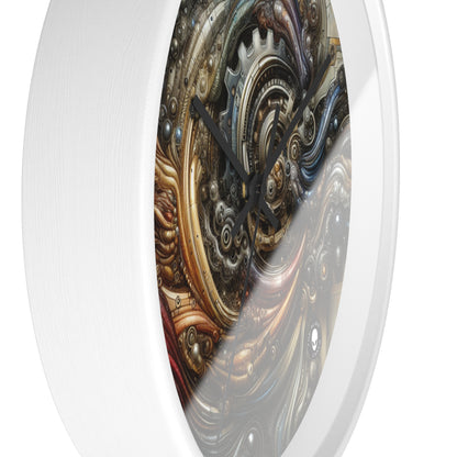 "Bio-Mech Cityscape: Harmonious Fusion" - The Alien Wall Clock Bio-mechanical Art