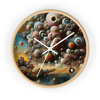 "Dreamscape Sojourn" - The Alien Wall Clock Surrealism