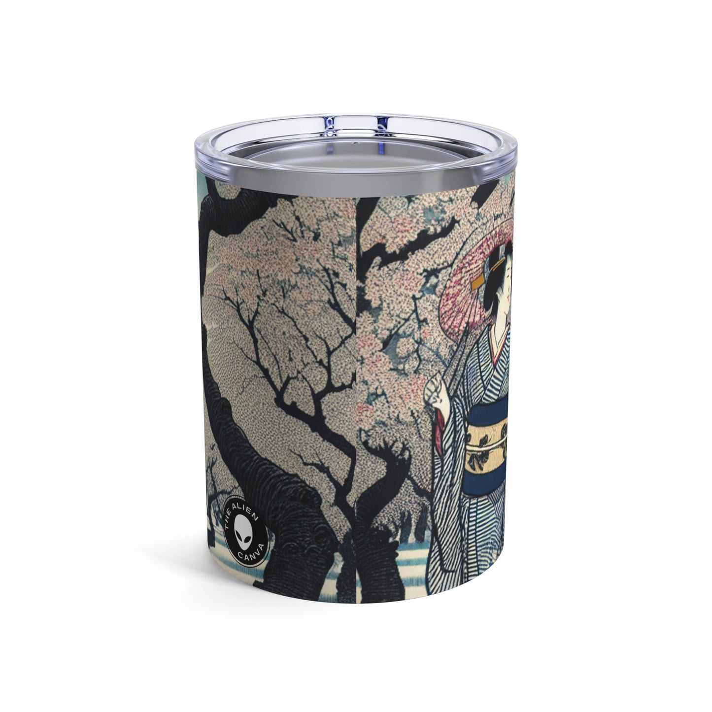 "Blossoming Sky" - The Alien Tumbler 10oz Ukiyo-e (Japanese Woodblock Printing)