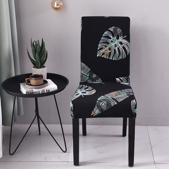 Printed dining chair cover