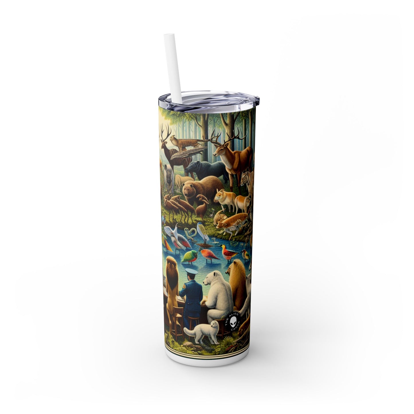 "United Wildlife: Guardians of Gaia" - Gobelet maigre avec paille The Alien Maars® 20oz