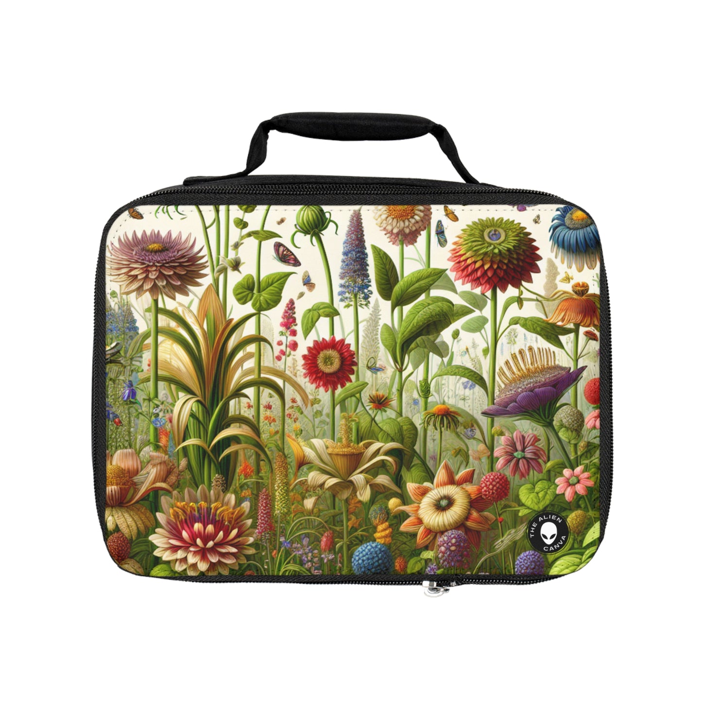 "Enchanted Garden: A Whimsical Scene"- The Alien Lunch Bag