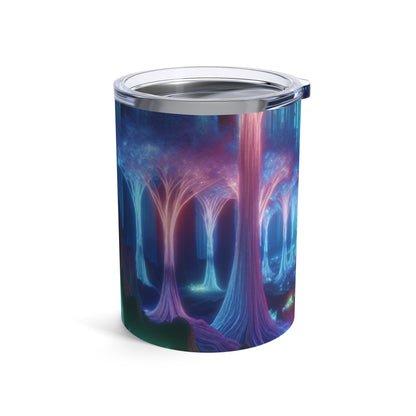 "Forêt enchantée lumineuse : un voyage dans l'inconnu" - The Alien Tumbler 10oz