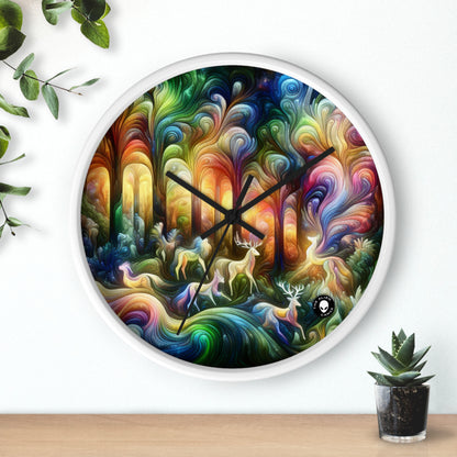 "Ethereal Enchantment: The Mystical Forest" - The Alien Wall Clock