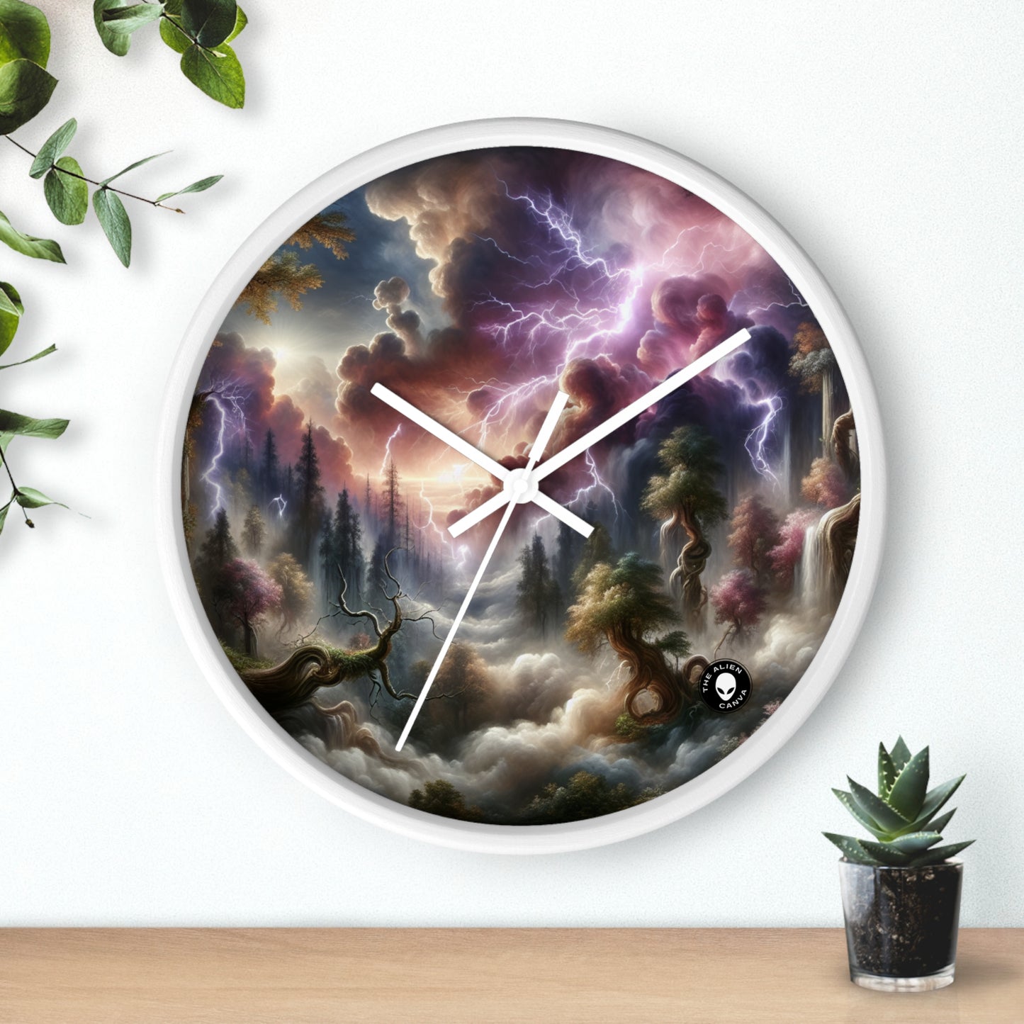 "Forêt Thunderstruck" - L'horloge murale extraterrestre