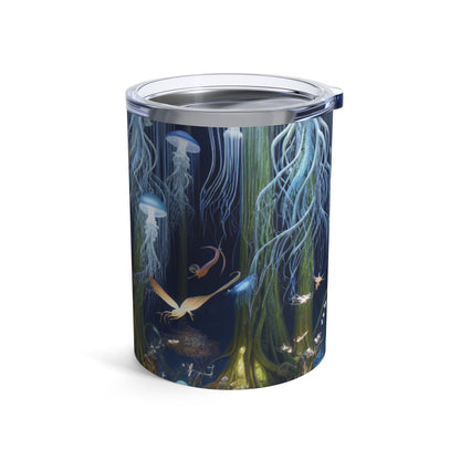 "Jellyfish Grove: Un bosque de fantasía luminiscente" - The Alien Tumbler 10oz