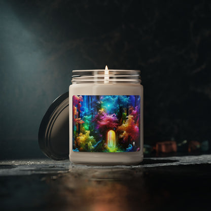 "Enchanted Rainbow Forest: Gateway to the Unseen Realm" - The Alien Scented Soy Candle 9oz