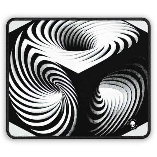 "Cubo convolucional: una ilusión óptica de movimiento incesante" - The Alien Gaming Mouse Pad Op Art