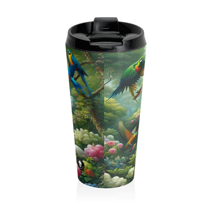 "Exotic Bird Haven" - The Alien Stainless Steel Travel Mug