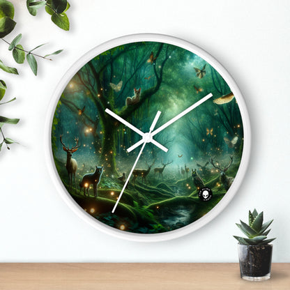 « Forêt enchantée : les voix de la nature » – L'horloge murale extraterrestre