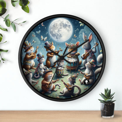 "Moonlit Melodies in the Enchanted Forest" - The Alien Wall Clock